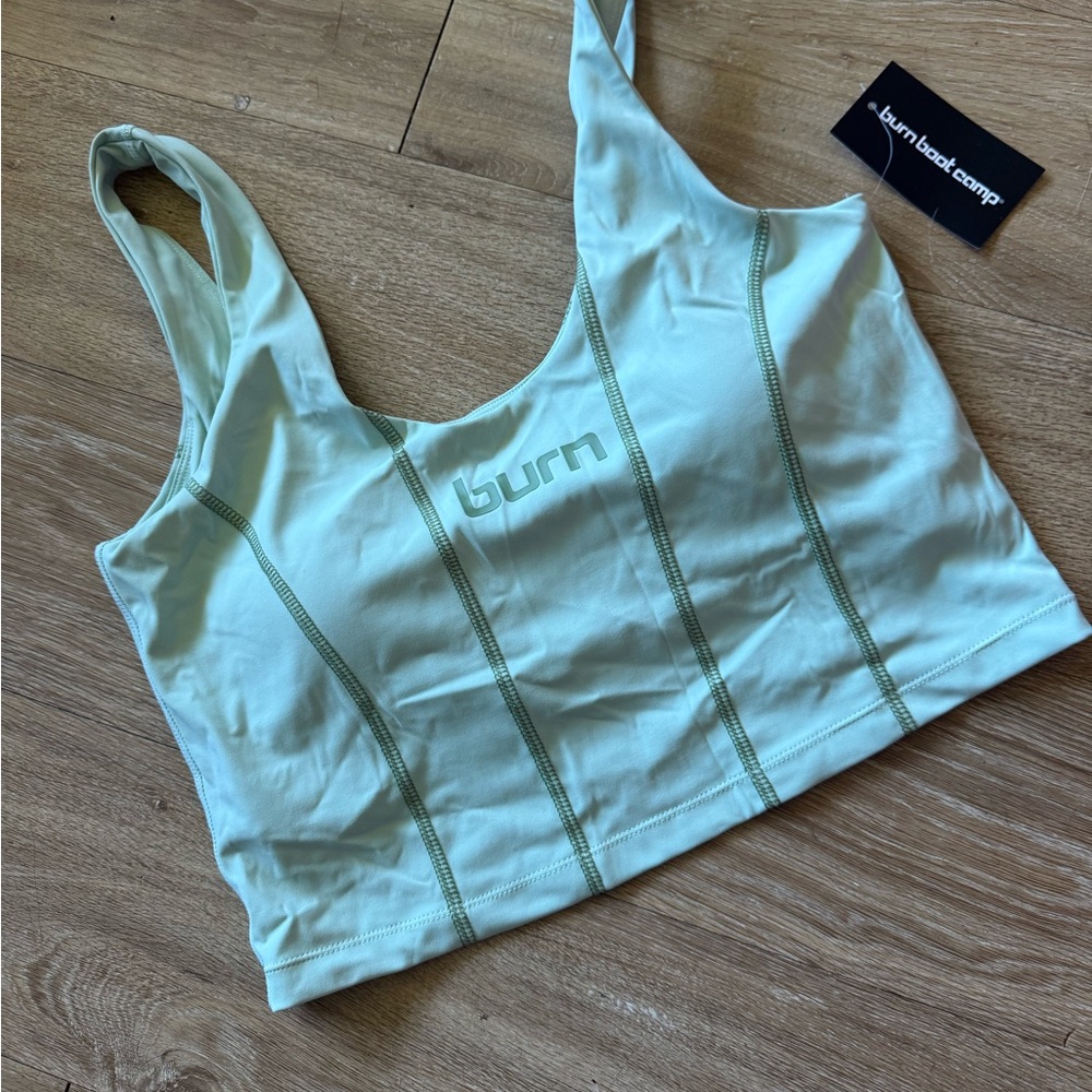 Burn Boot Camp Light Green Sports Bra